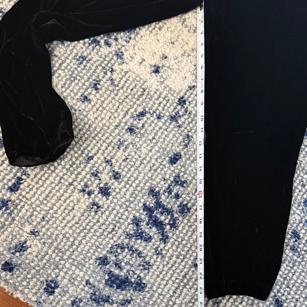 Eileen Fisher Women’s Large Petite Black Velvet Dress Pants - Picture 15 of 16